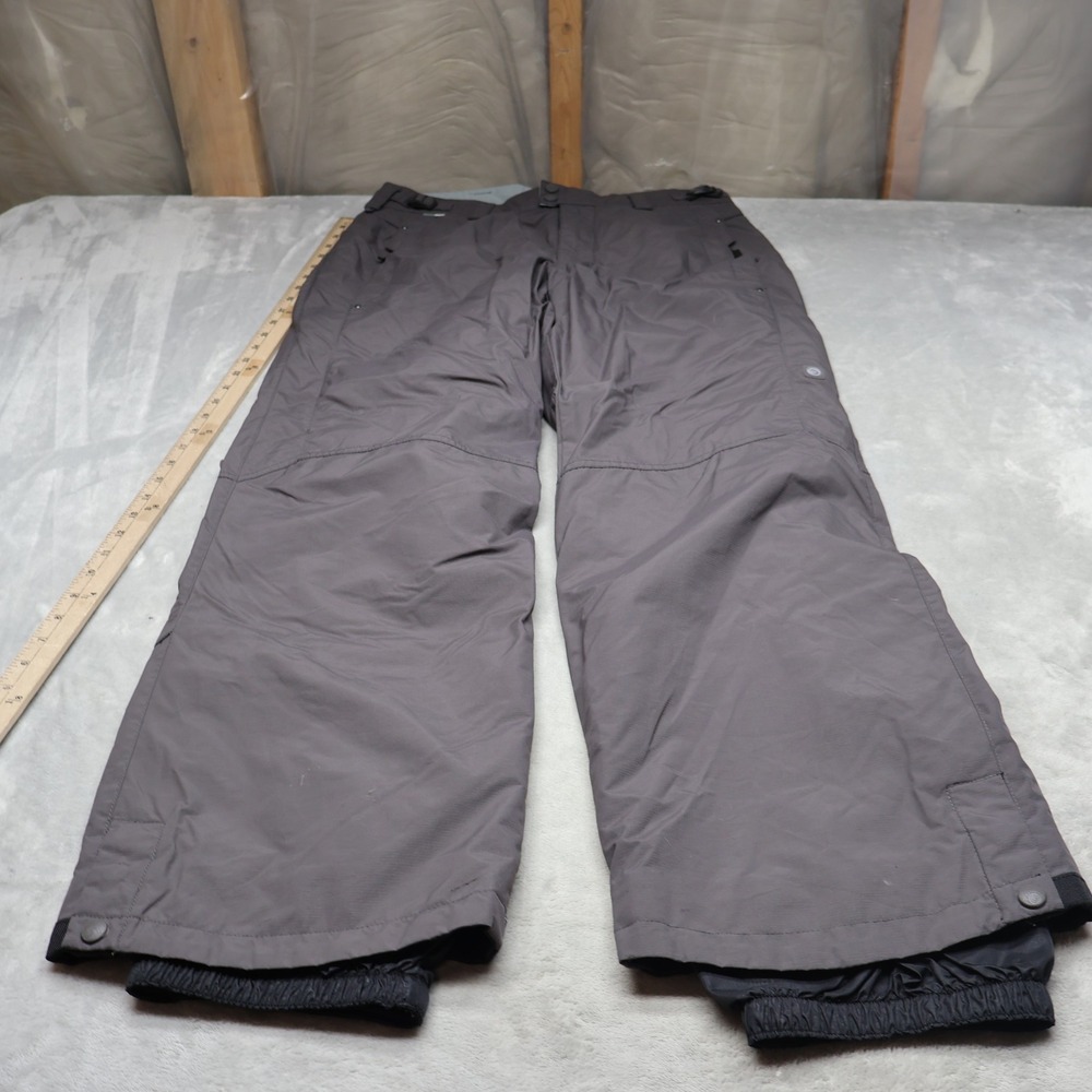 Columbia Snow Pants Mens Small Gray Convert Base TRX Softshell Waterproof 34x33